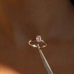 Nangi fine jewelry - pink tourmaline ring in white gold