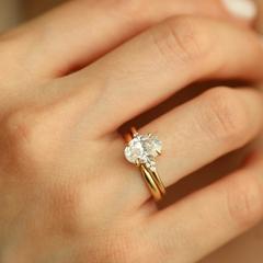 Nangi fine jewelry - white ring in gold