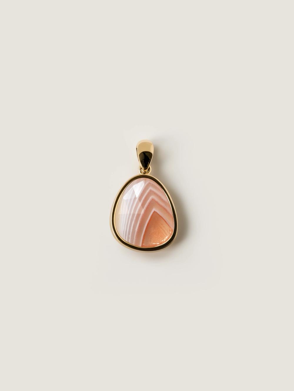 Apricot Agate Dune Pendant