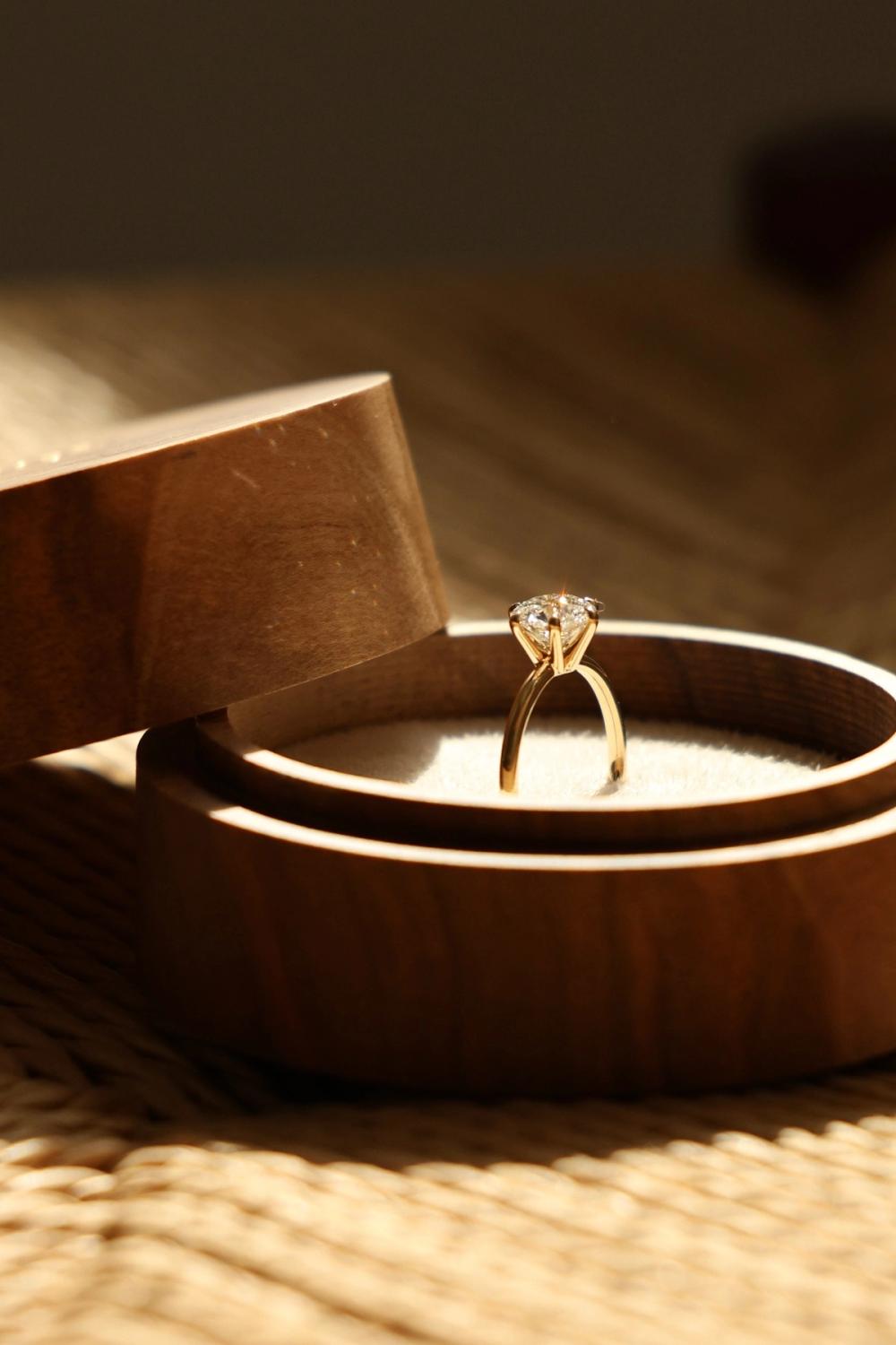 Nangi Lab-diamant forlovelsesring