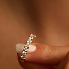 Nangi fine jewelry - white lab-grown diamond ring in gold
