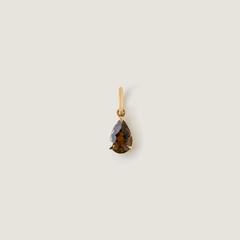 Nangi fine jewelry - brown tourmaline pendant in yellow gold