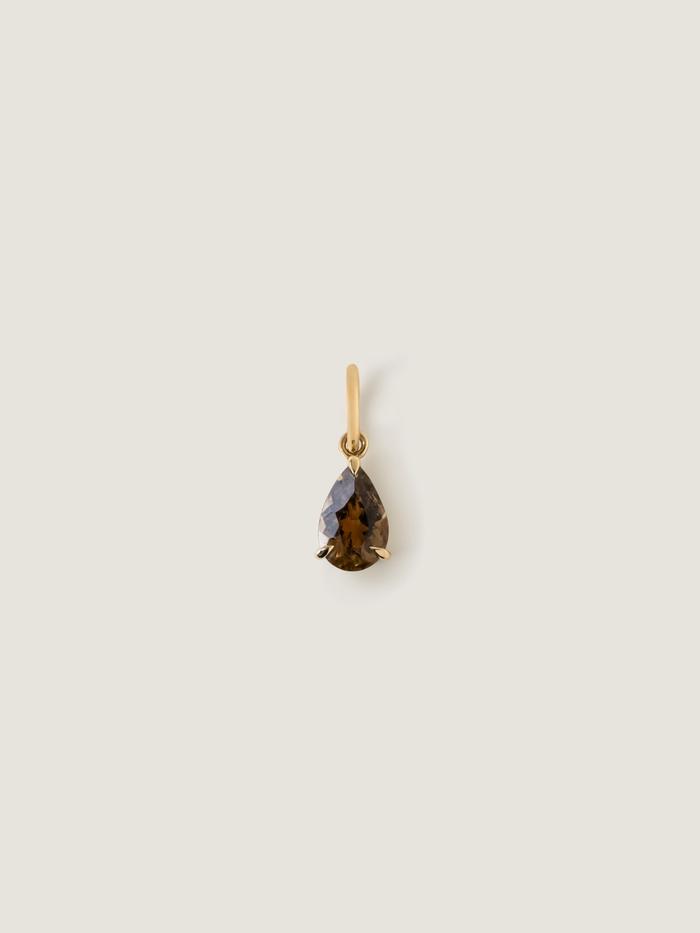 Nangi fine jewelry - brown tourmaline pendant in yellow gold