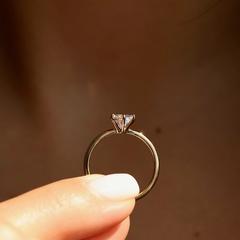 Nangi fine jewelry - white moonstone ring in yellow gold