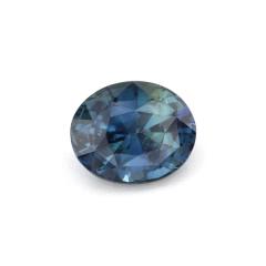 Nangi fine jewelry - teal / Peacock sapphire gemstone in gold
