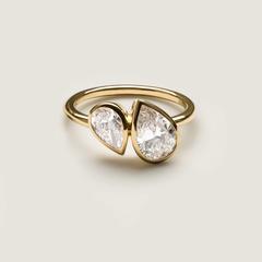 Nangi fine jewelry - white ring in gold