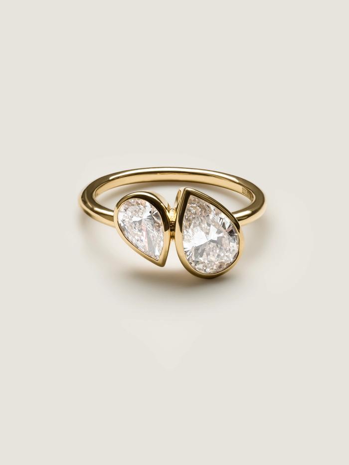 Nangi fine jewelry - white ring in gold