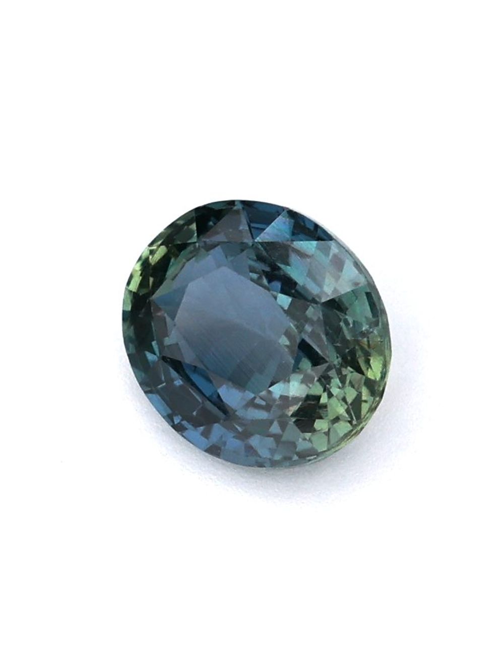 1.25 ct Blue/Green Parti, Oval Sapphire