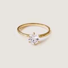 Nangi fine jewelry - white moonstone ring in gold