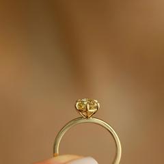 Nangi fine jewelry - lab-grown diamond ring in yellow gold