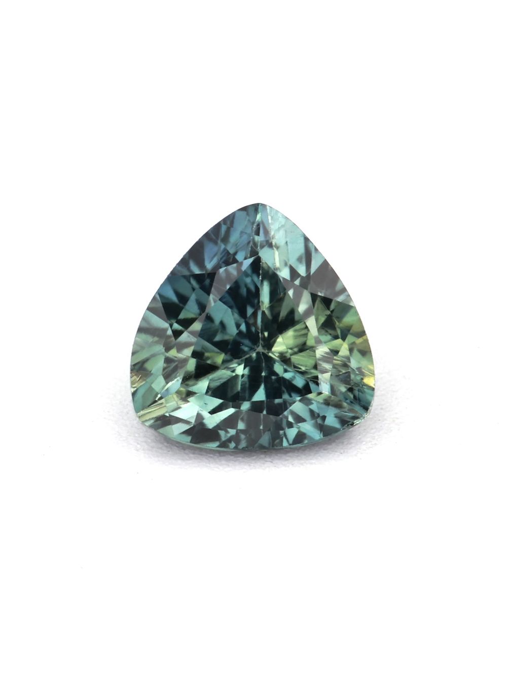 Tropical Forest Sapphire — 0.43 ct Trillion Cut