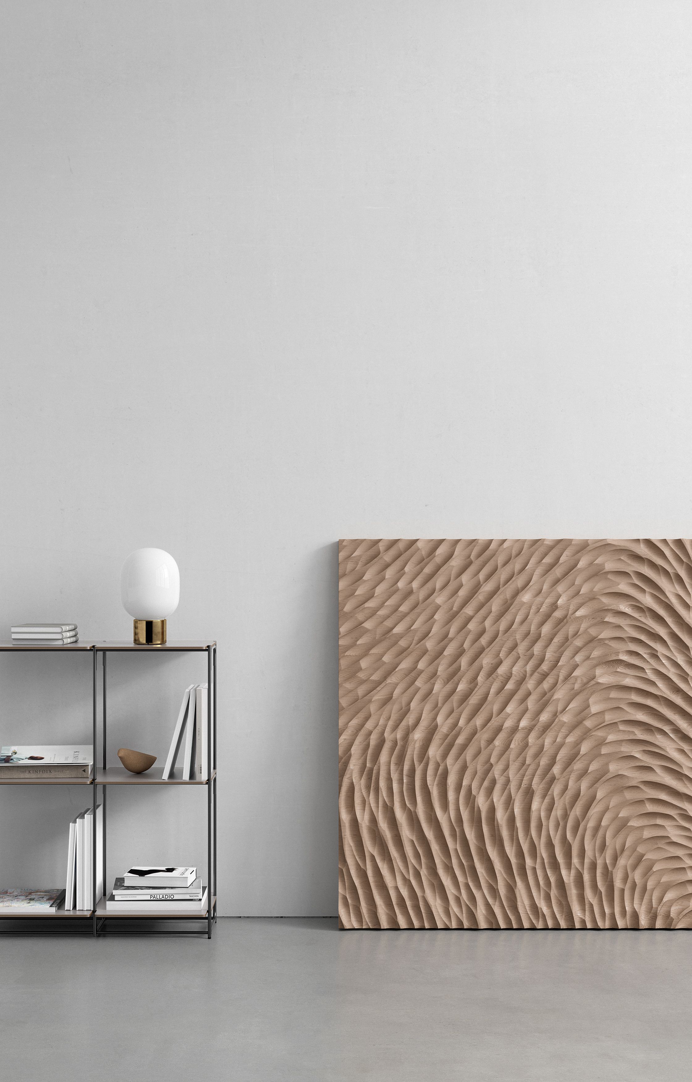 Formfeld 1, Acoustic Wall Panel, 173 x 120 cm, Light Oak, unperforated