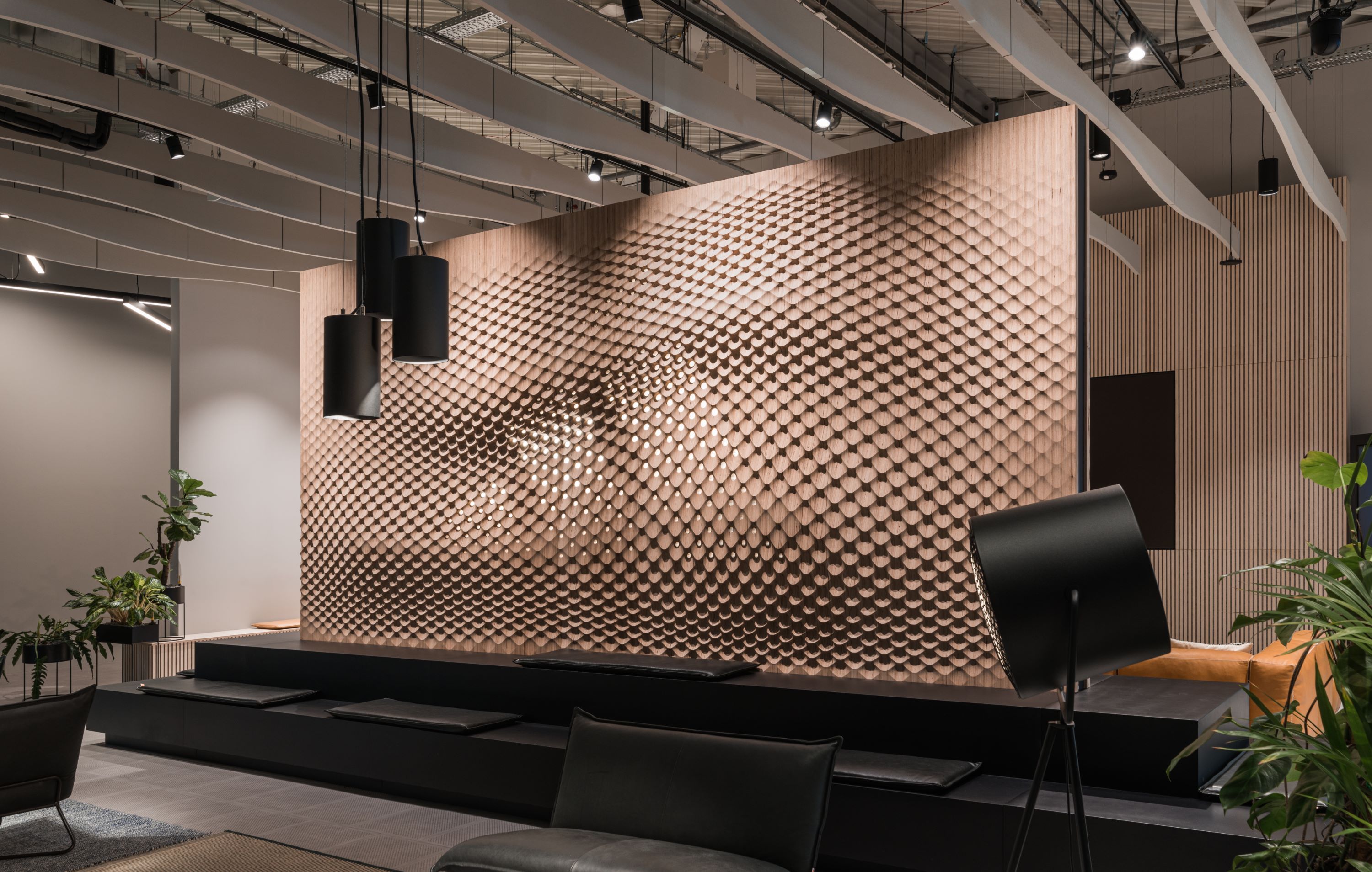 Formfeld 5 Wandstruktur im Adidas Brand Center, Herzogenaurach