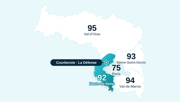 Carte de la zone d'intervention