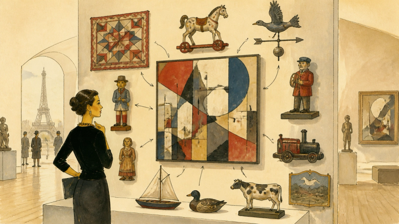Illustration für moma-folk-art-abby-aldrich-rockefeller-american-modernism