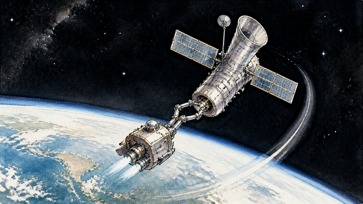 Illustration für swift-boost-mission-space-tug-satellite-servicing