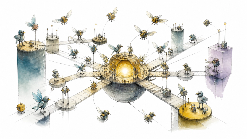 Illustration für why-ai-safety-may-be-shifting-from-the-single-model-to-the-crowd