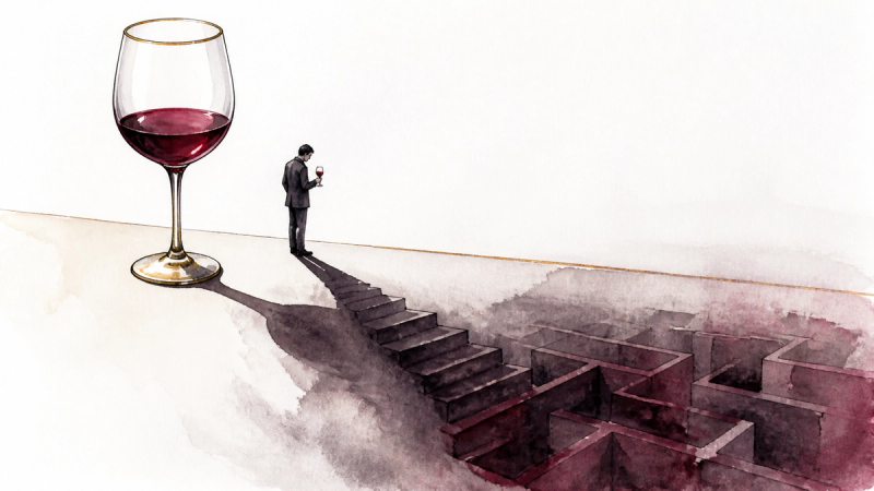 Illustration für alcohol-study-less-is-better-2026