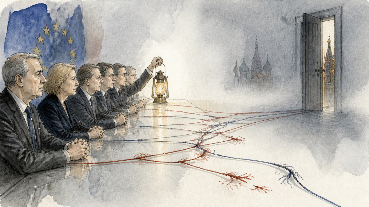 Illustration für europes-quiet-russia-outreach-reveals-the-cost-of-diplomatic-drift