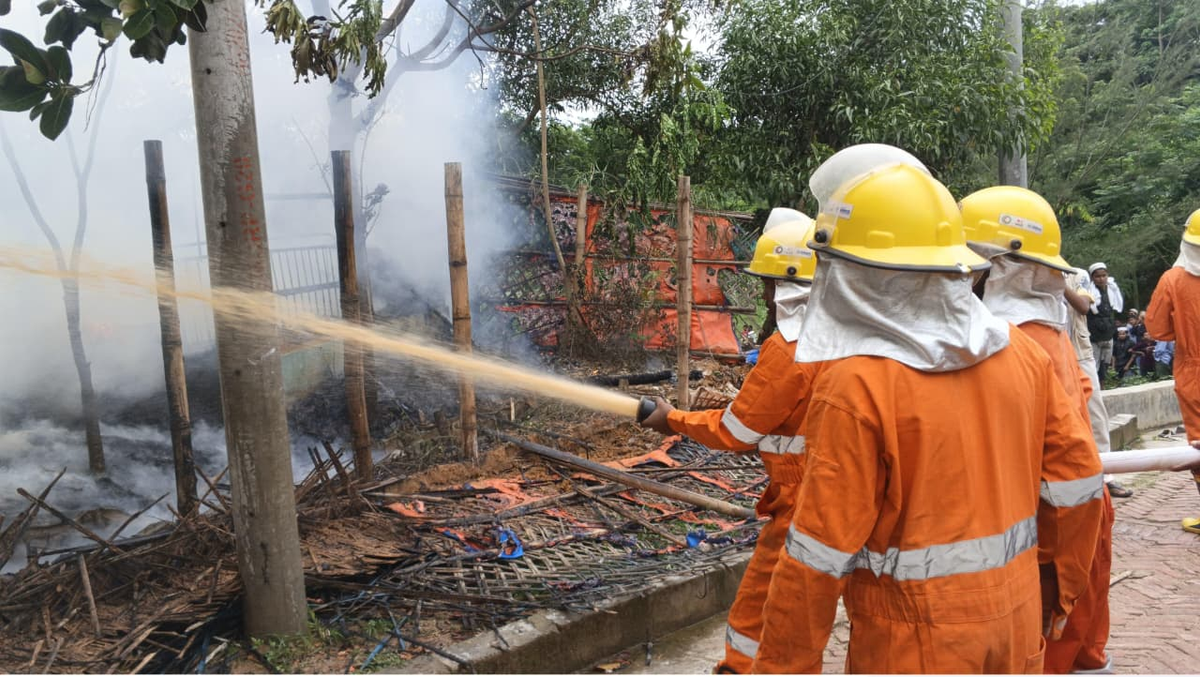 Fire Breaks Out at UNHCR-Backed Skill Development Centre in Rohingya Camp 4, Cox's Bazar