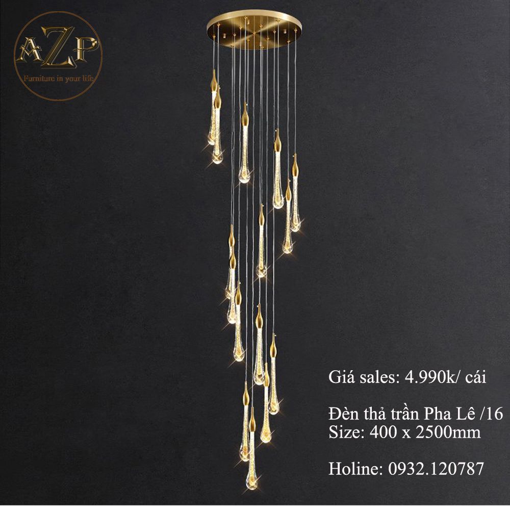 Đèn Thông Tầng Nghệ Thuật - Sang Trọng & Đẳng Cấp - Rực Rỡ & Tinh Tế - Hàng Nhập Khẩu AZP-TT61