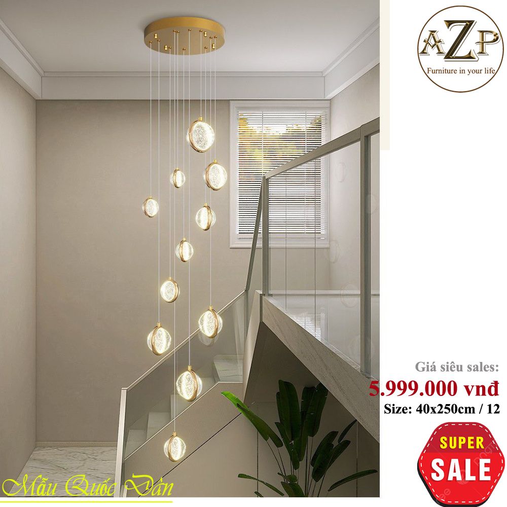 Đèn Thông Tầng Nghệ Thuật - Sang Trọng & Đẳng Cấp - Rực Rỡ & Tinh Tế - Hàng Nhập Khẩu AZP-TT95