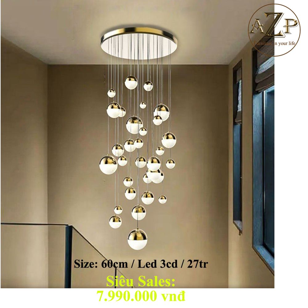 Đèn Thông Tầng Nghệ Thuật - Sang Trọng & Đẳng Cấp - Rực Rỡ & Tinh Tế - Hàng Nhập Khẩu AZP-TT46