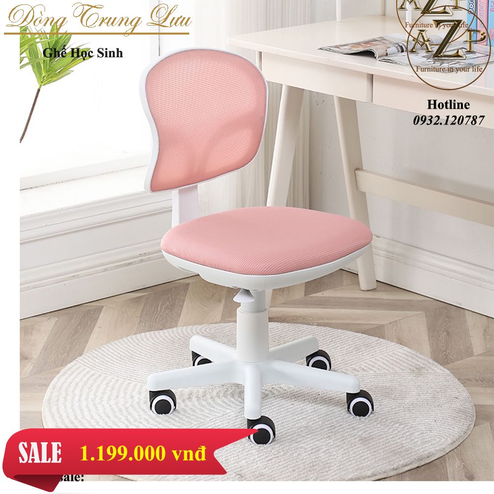 Ghế Học Sinh Hỗ trợ Cột Sống cho Bé, Chống Gù, Chống Cận Hàng Nhập Khẩu AZP-102-Hồng