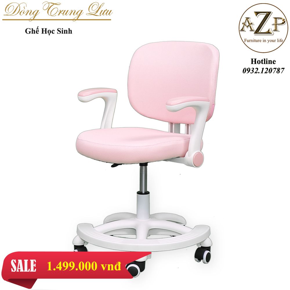 Ghế Học Sinh Hỗ trợ Cột Sống cho Bé, Chống Gù, Chống Cận Hàng Nhập Khẩu AZP-107-Hồng