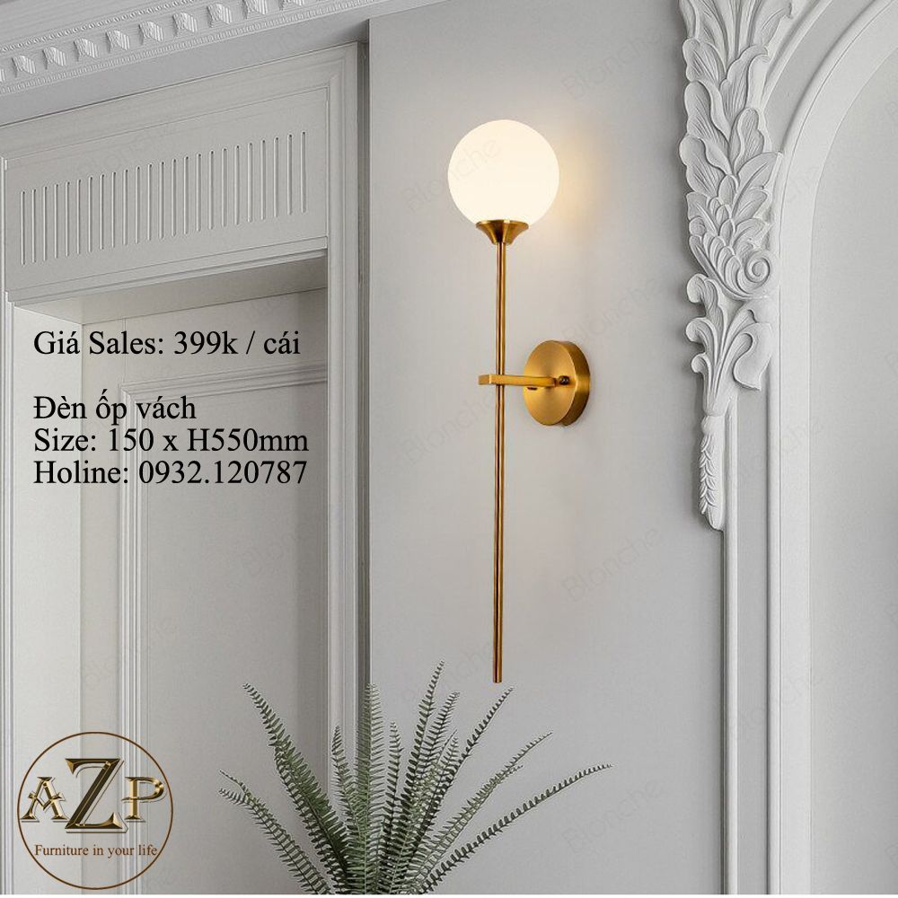 Đèn Ốp Vách Phong Cách Hiện Đại Tối Giản - Hàng Nhập Khẩu - AZP - OV53