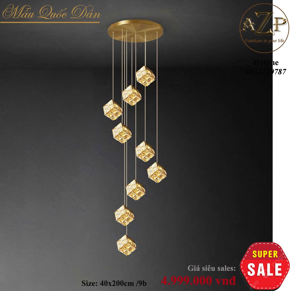 Đèn Thông Tầng Nghệ Thuật - Sang Trọng & Đẳng Cấp - Rực Rỡ & Tinh Tế - Hàng Nhập Khẩu AZP-TT83