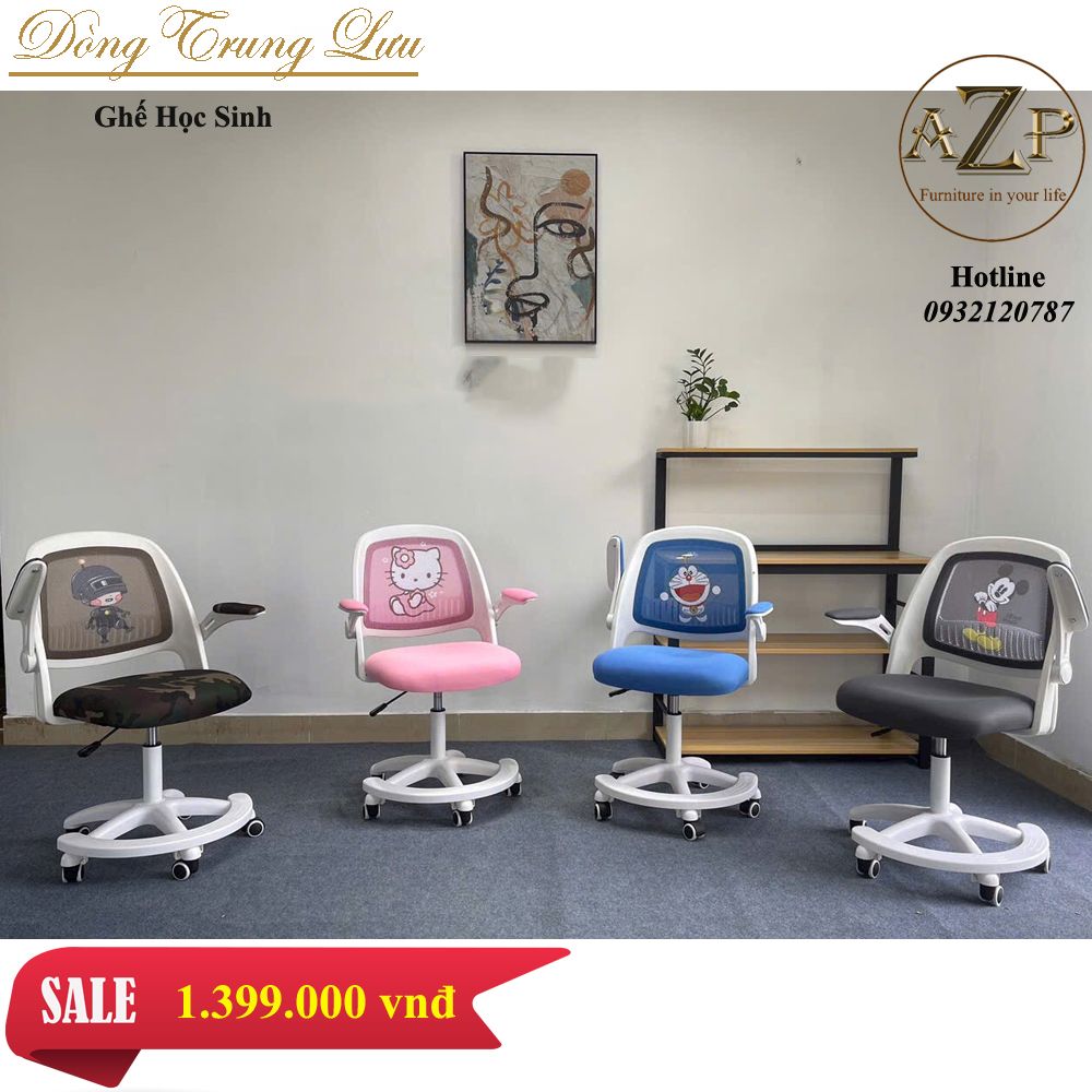 Ghế Học Sinh Hỗ trợ Cột Sống cho Bé, Chống Gù, Chống Cận Hàng Nhập Khẩu AZP-Hinh