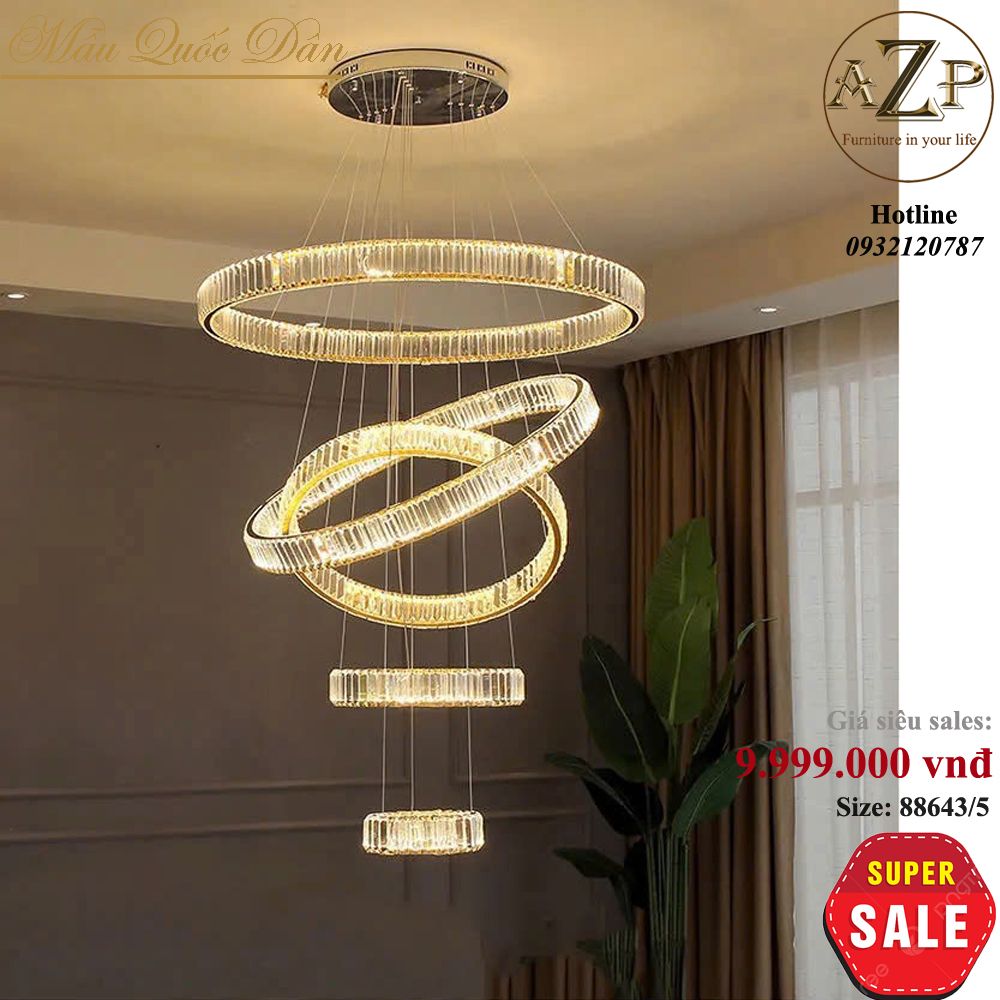 Đèn Thông Tầng Nghệ Thuật - Sang Trọng & Đẳng Cấp - Rực Rỡ & Tinh Tế - Hàng Nhập Khẩu AZP-TT102