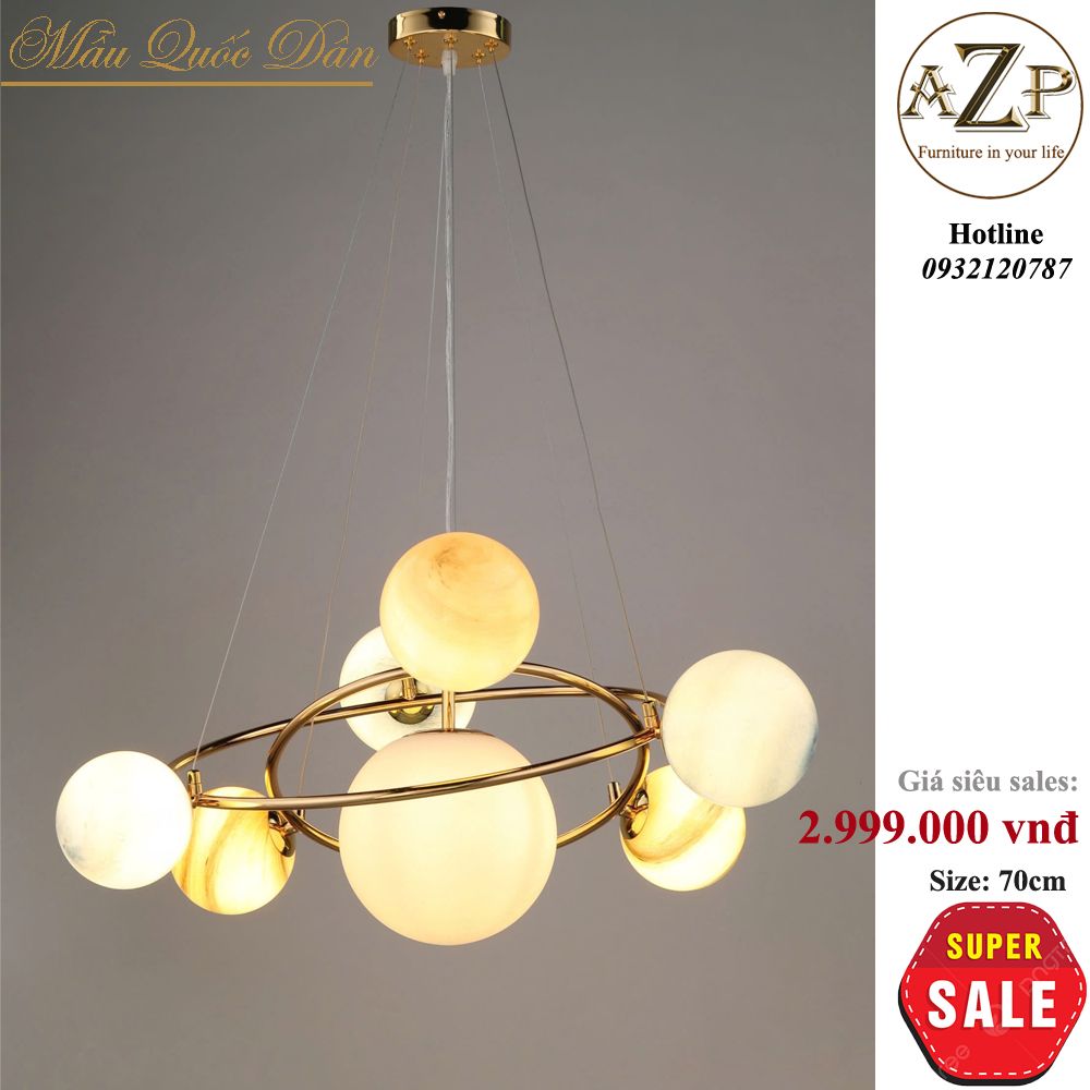 Đèn Thả Trần Trang Trí Vòng Tròn Nghệ Thuật Hệ Mặt Trời  Hàng Nhập Khẩu-AZP-VT7