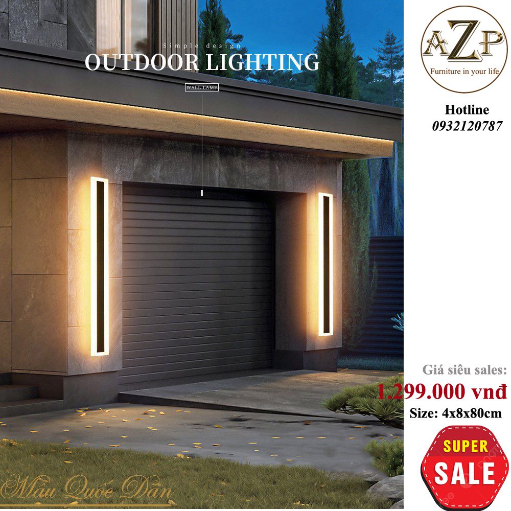Đèn Ốp Vách Hắt Tường Phong Cách Hiện Đại Tối Giản - Hàng Nhập Khẩu - AZP - OV304