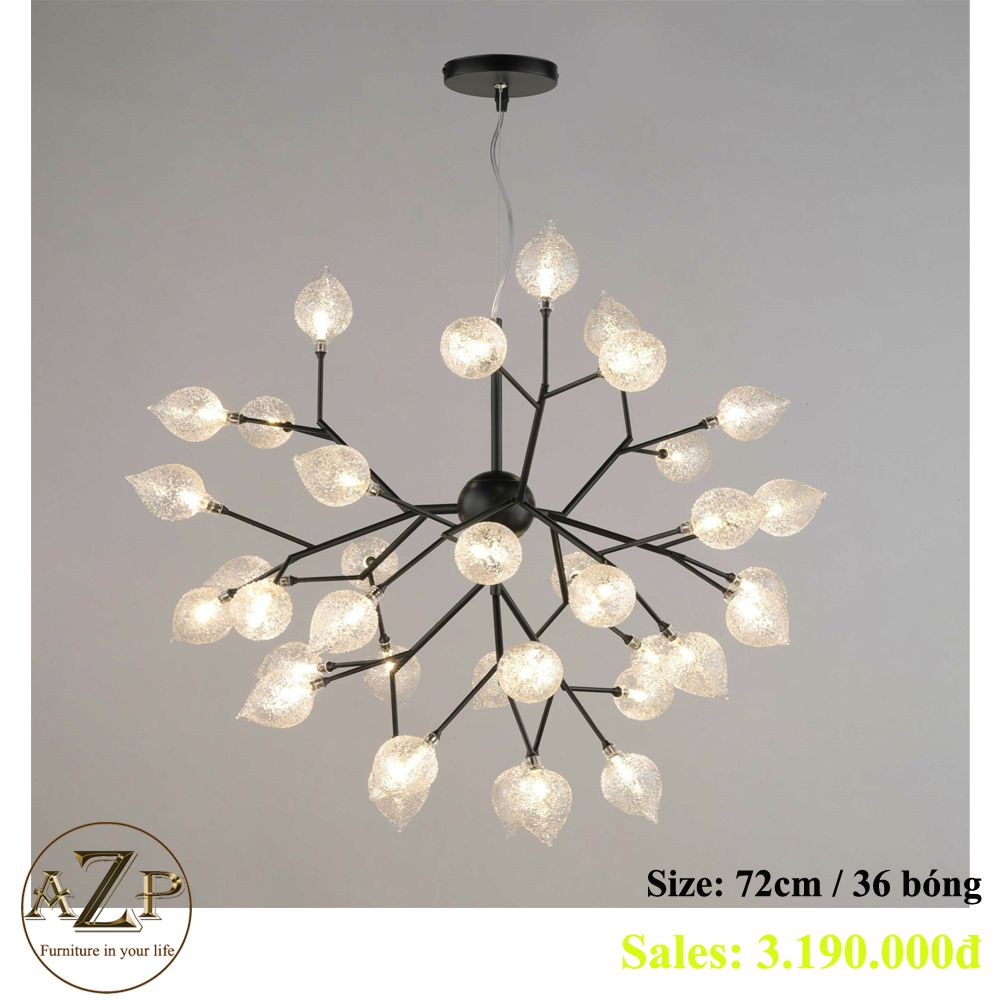 Đèn Thả Trần Chùm Nhánh Hoa Nghệ Thuật Hàng Nhập Khẩu AZP-TC17