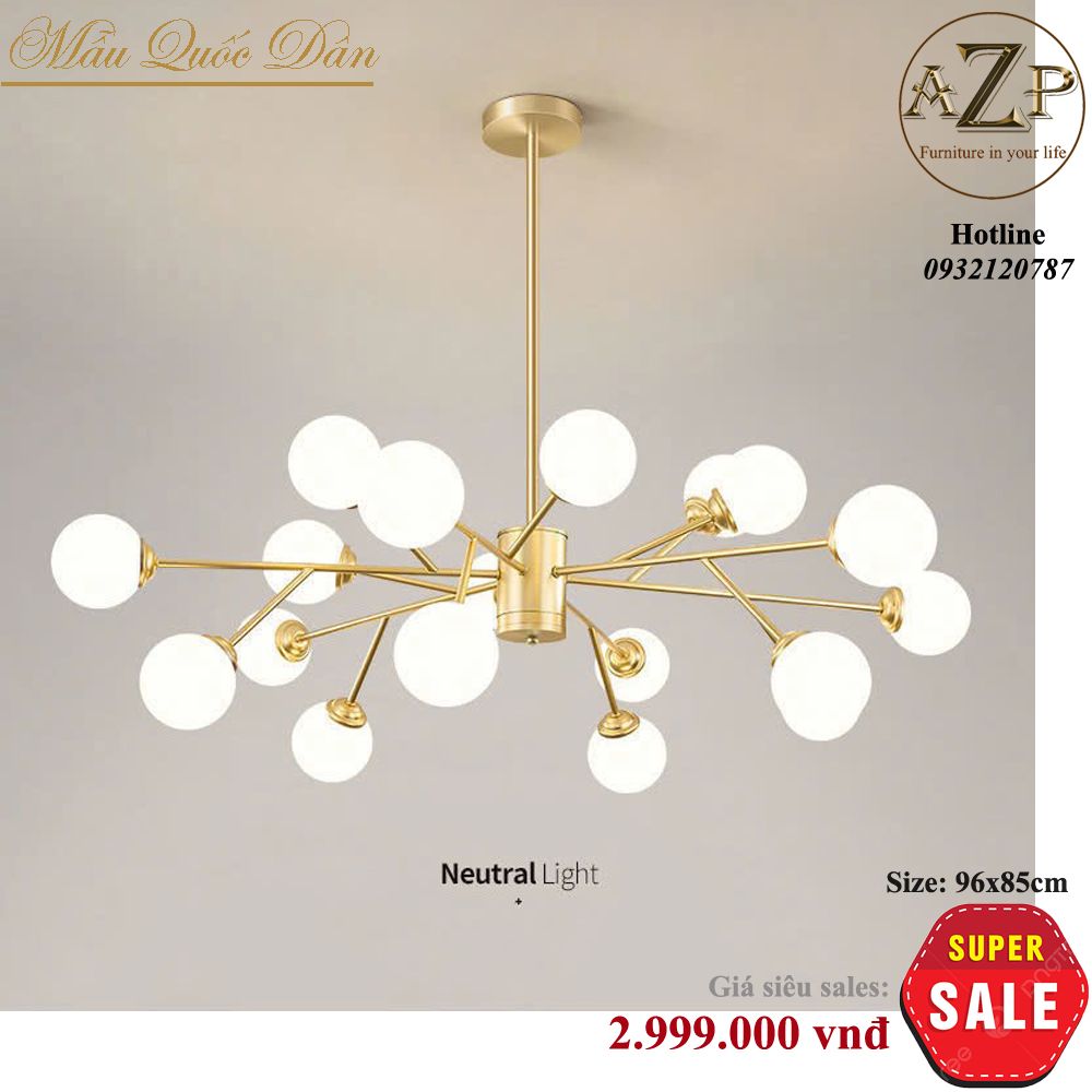 Đèn Thả Trần Chùm Nghệ Thuật Hàng Nhập Khẩu AZP-TC55