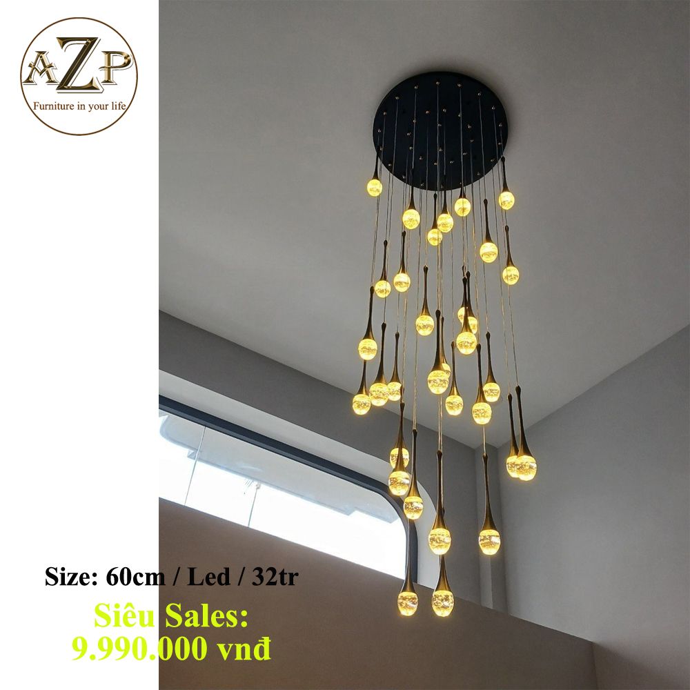 Đèn Thông Tầng Nghệ Thuật - Sang Trọng & Đẳng Cấp - Rực Rỡ & Tinh Tế - Hàng Nhập Khẩu AZP-TT9