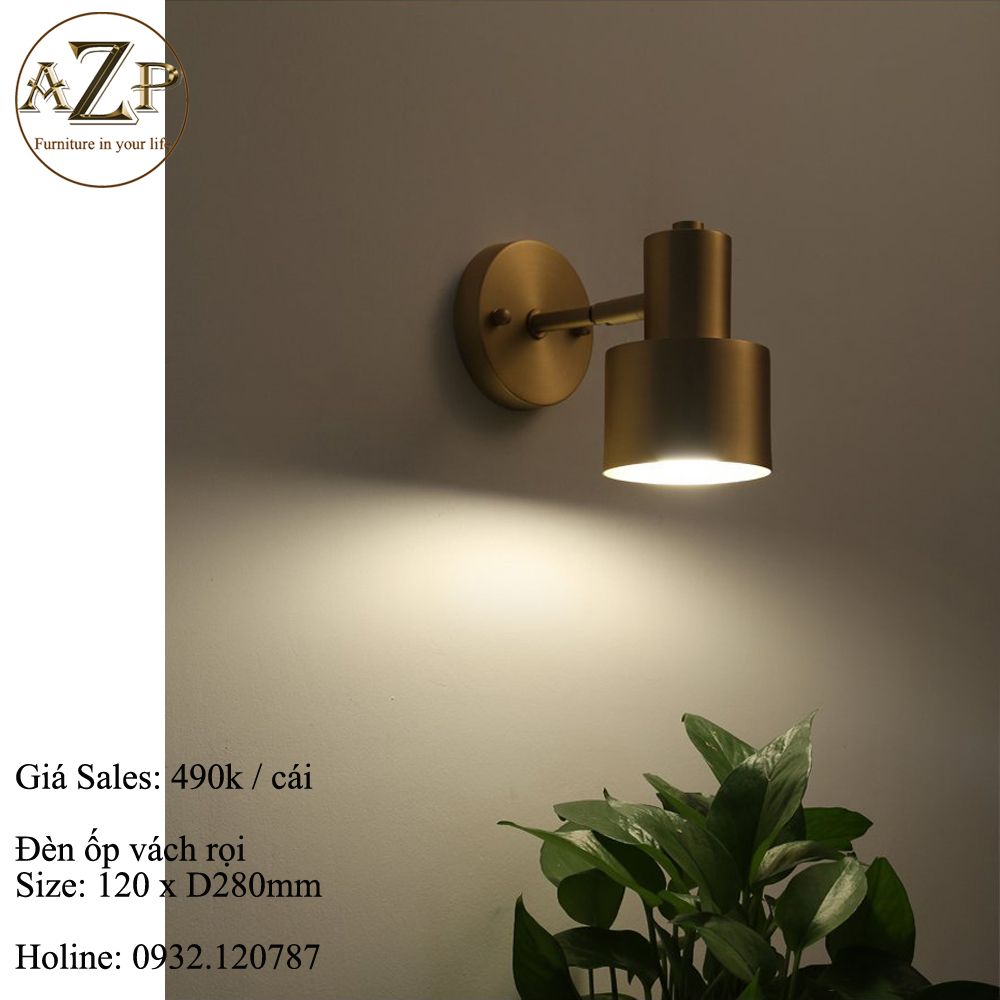 Đèn Ốp Vách Phong Cách Hiện Đại Tối Giản - Hàng Nhập Khẩu - AZP - OV212