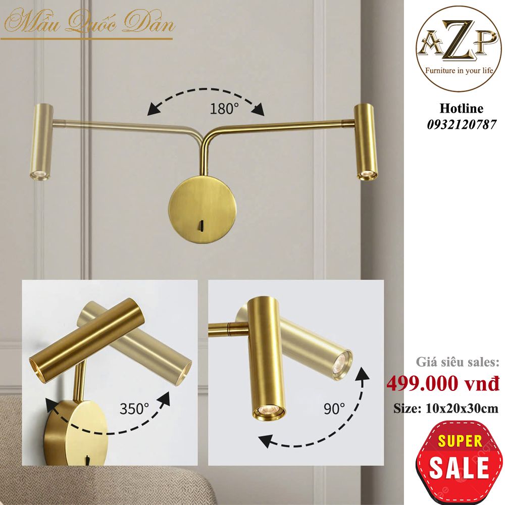 Đèn Ốp Vách Phong Cách Hiện Đại Tối Giản - Hàng Nhập Khẩu - AZP - OV207