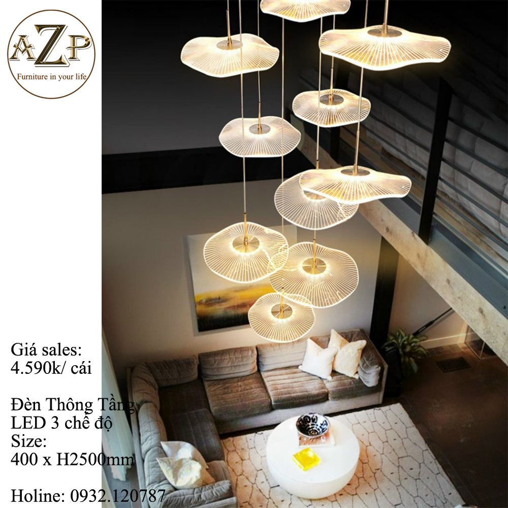 Đèn Thông Tầng Nghệ Thuật - Sang Trọng & Đẳng Cấp - Rực Rỡ & Tinh Tế - Hàng Nhập Khẩu AZP-TT21