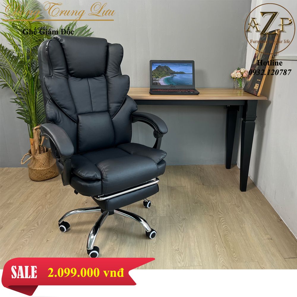 Ghế Văn Phòng AZP Dòng Phổ Thông hàng nhập khẩu AZP-916 Đen