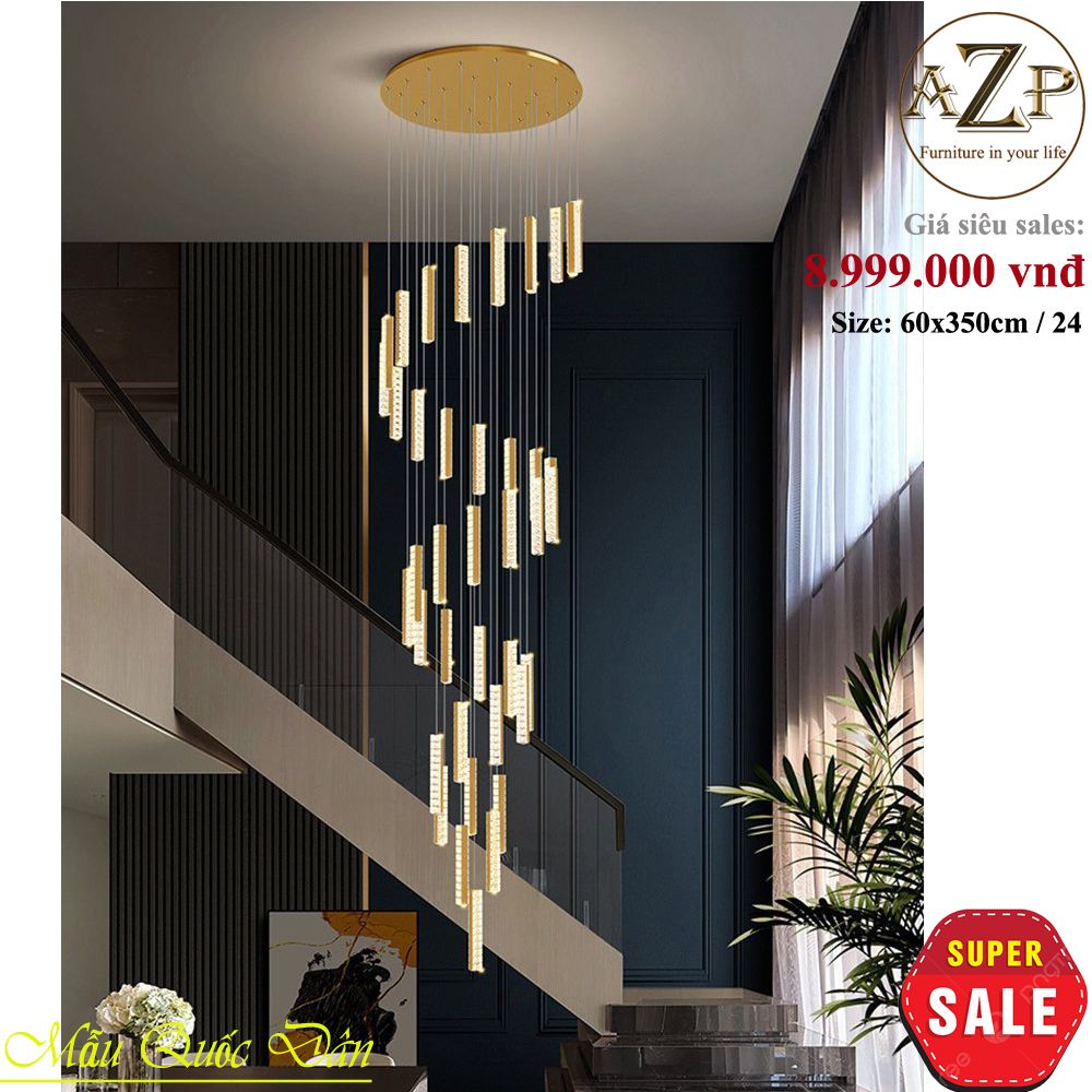 Đèn Thông Tầng Nghệ Thuật - Sang Trọng & Đẳng Cấp - Rực Rỡ & Tinh Tế - Hàng Nhập Khẩu AZP-TT17