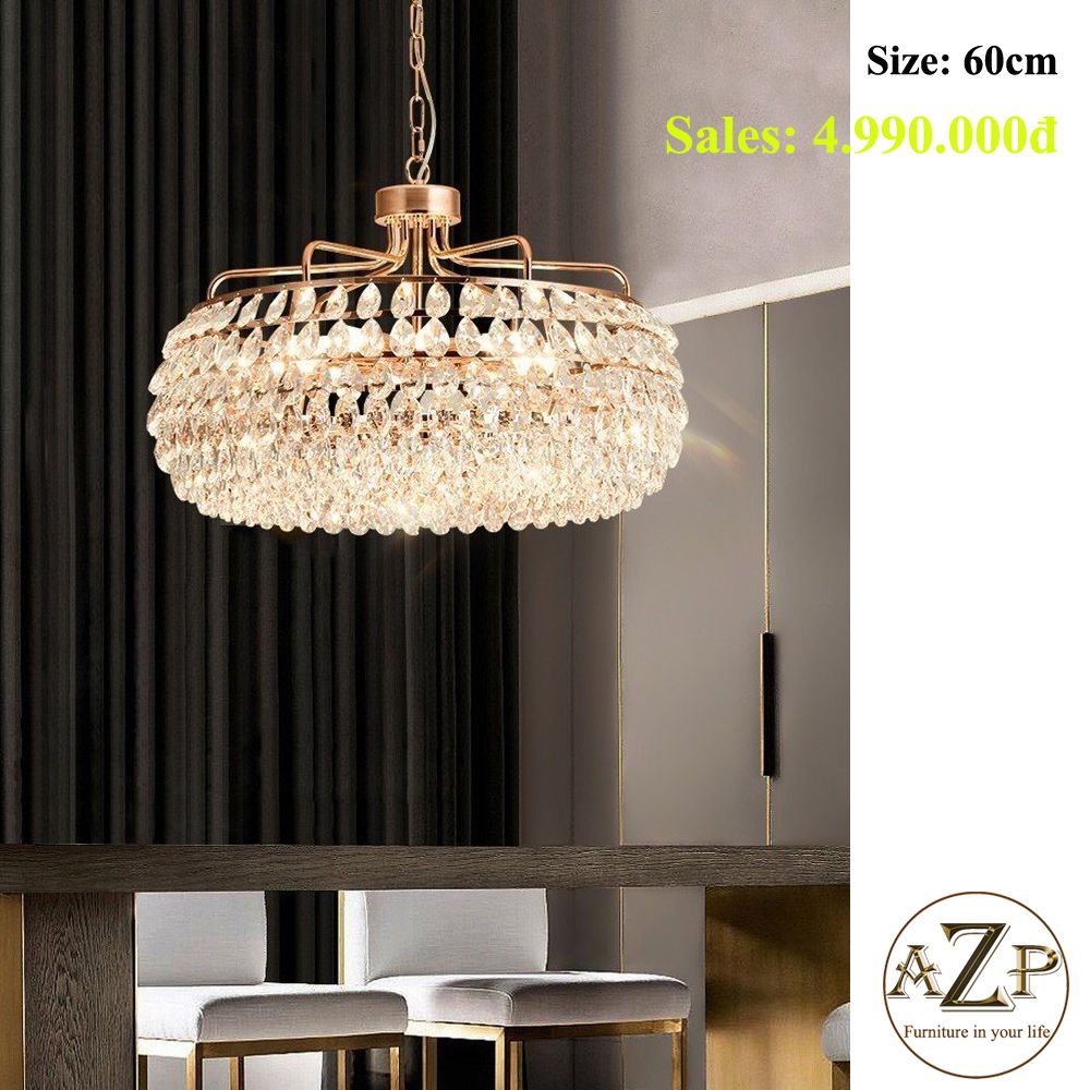 Đèn Thả Trần Chùm Pha Lê Nghệ Thuật Hàng Nhập Khẩu AZP-TC73