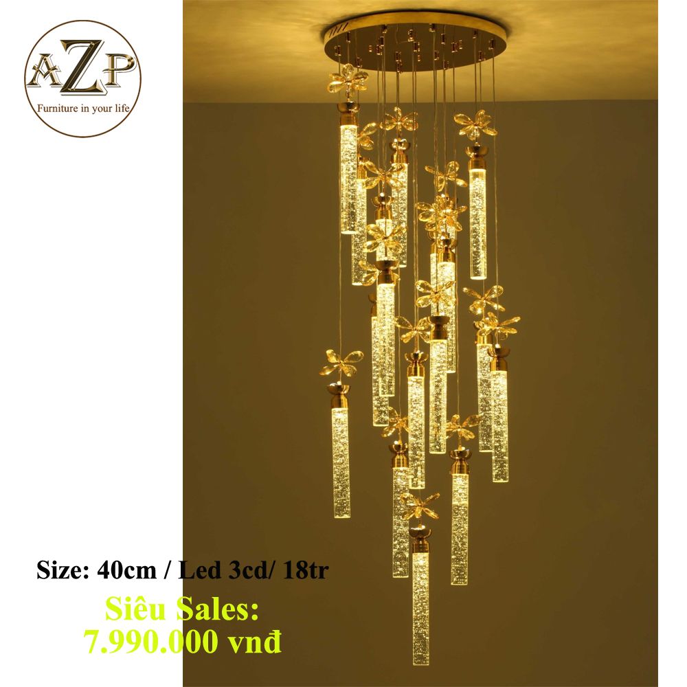 Đèn Thông Tầng Nghệ Thuật - Sang Trọng & Đẳng Cấp - Rực Rỡ & Tinh Tế - Hàng Nhập Khẩu AZP-TT32