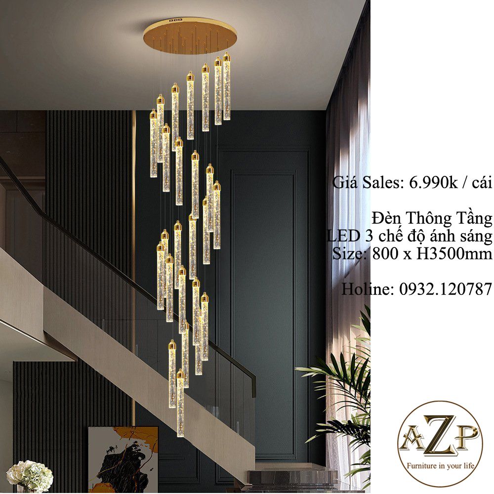 Đèn Thông Tầng Nghệ Thuật - Sang Trọng & Đẳng Cấp - Rực Rỡ & Tinh Tế - Hàng Nhập Khẩu AZP-TT84