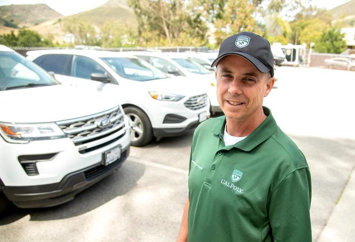 Bill Vedrin, senior parking community services specialist at Cal Poly