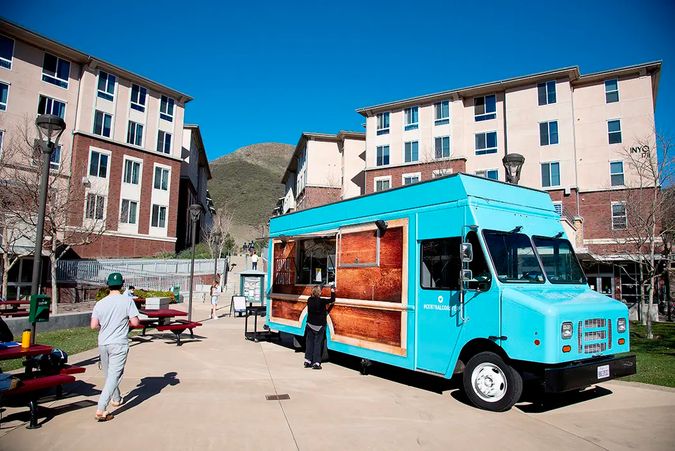 Food Truck in Poly Canyon Village at Cal Poly