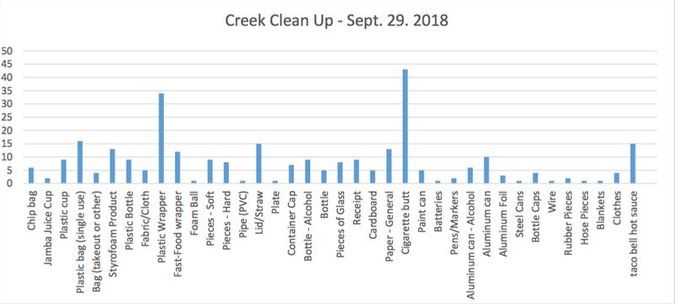 Creek Clean Up Chart