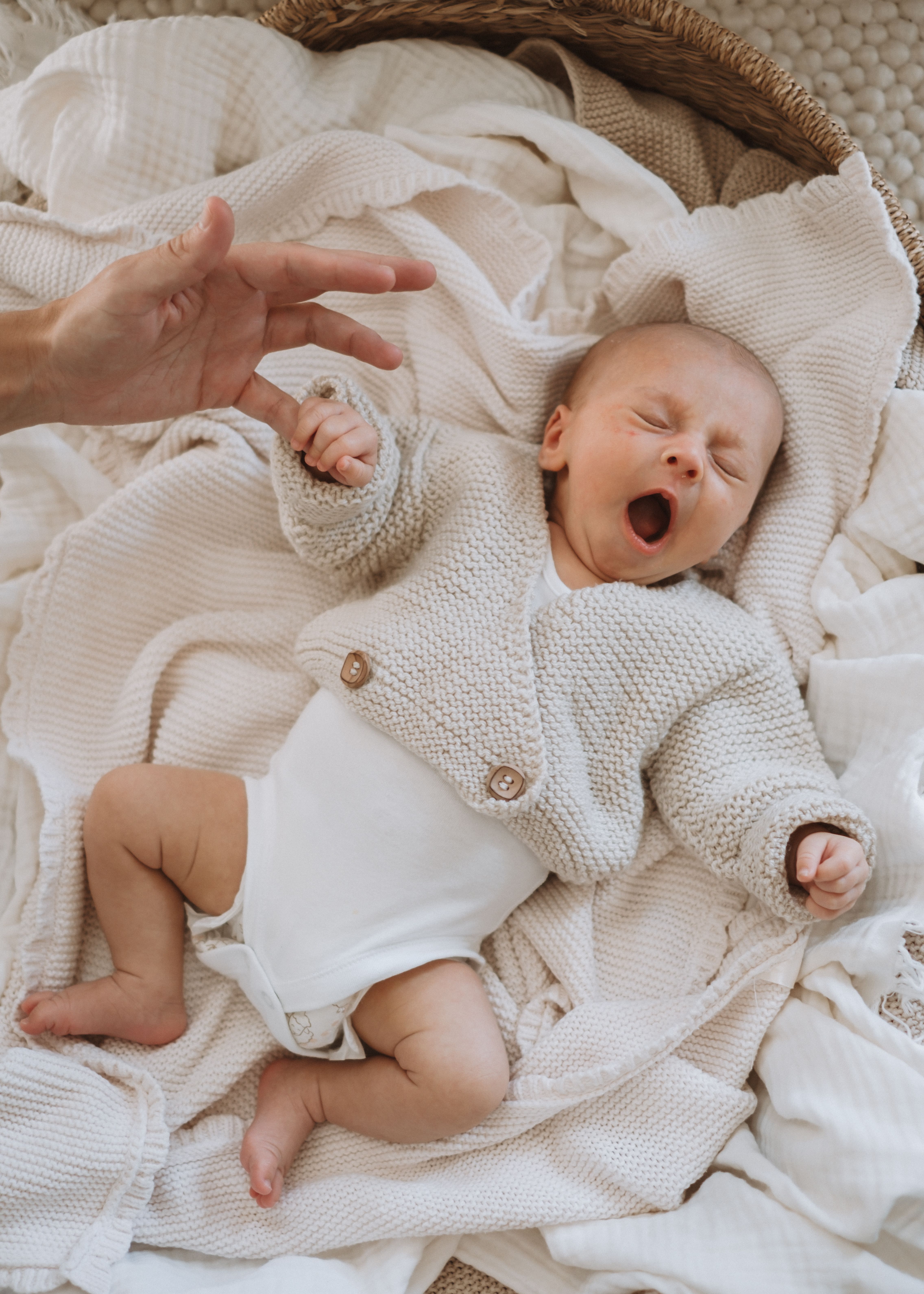 Family portrait with a newborn baby during a natural London photography session